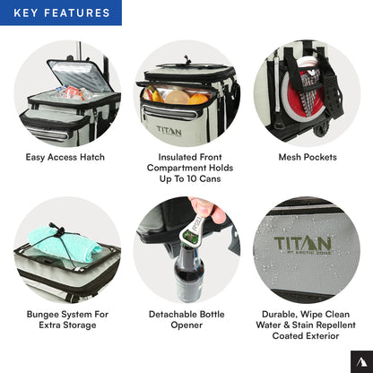 60 (50+10) Can Wheeled Cooler