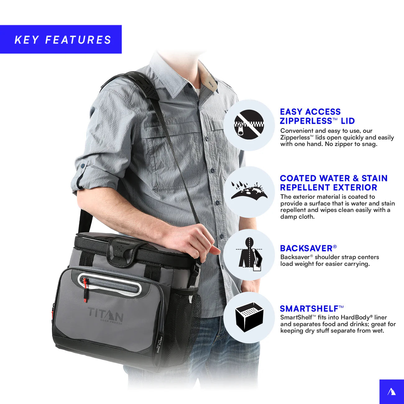 16 Can Zipperless HardBody Cooler